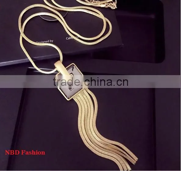 Fashion Metal Tuzzle Necklace for Lady/CHINA YIWU JEWELRY