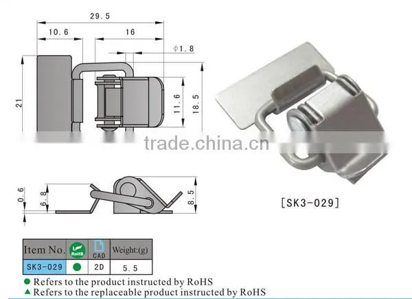 SK3-029 Mini Size Toggle Latch Manufacturing in China photo-2