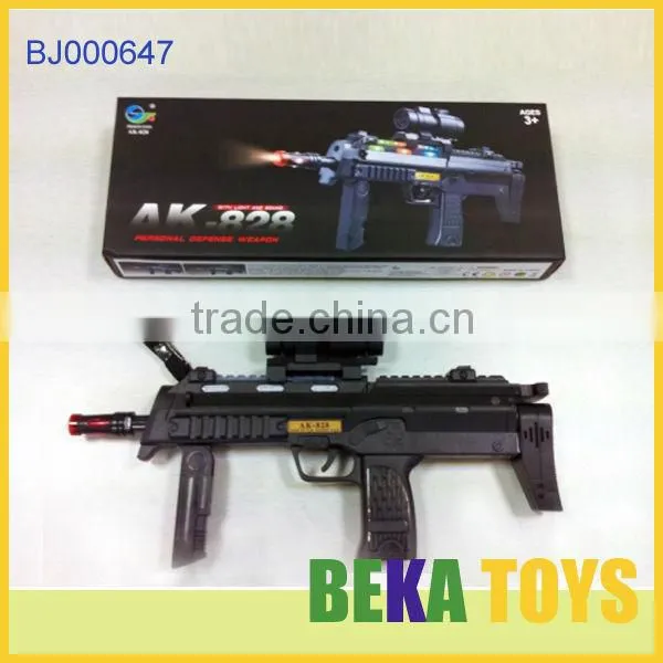 Kids Plastic Toy Military Force Toy Plastic Simulation Toy Gun Led Flashing Toy Gun