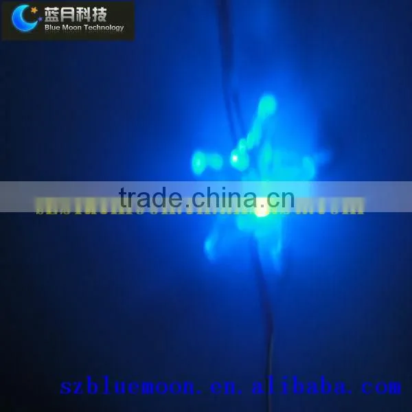 2016 Decoration Led Copper Wire Silver Wire Star Light String 3AA Batteris Operated PVC Box Packaging photo-2