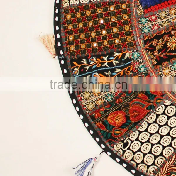 Indian Floor Round Throw Pillows and Cushions Scatter Cushions Pet Bedding Kids Bedding Nursery Floor Cushions photo-5