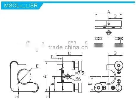 MSCL-1.5SR/Height of Center Height 30mm/high Coherence Kinematic C Type Mounts With 2 Adjusters With Lock/Optical Mount photo-2