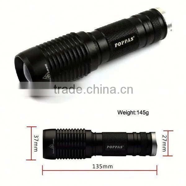 101 Portable XML T6 LED Telescopic Zoomable Rechargeable Led Emergency Torch Light photo-2