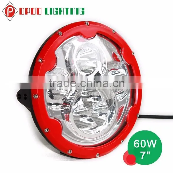 Factory Wholesale Price 60w Round Led Headlight, 7 Inch 12v 24v Round Led Headlight photo-2
