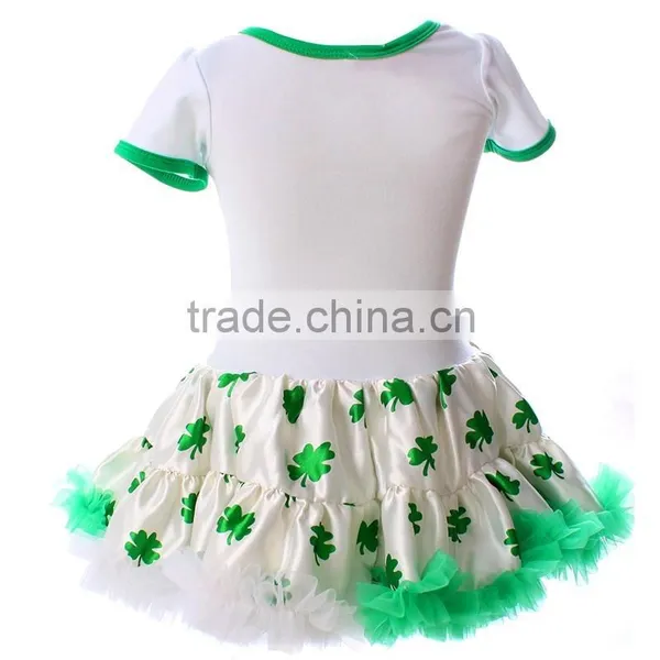 Funny Baby Romper Baby Lace Rompers Plain White and Green Baby Rompers Rompers Baby Girls photo-6