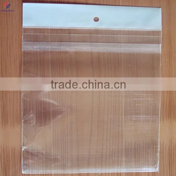 Plastic Resealable Opp Header Bag With Self Adhesive Flap at the Top photo-3
