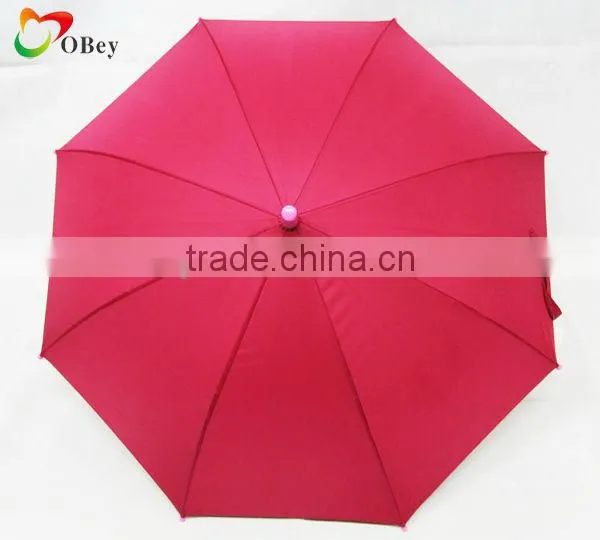 8K Pongee Rain Umbrella With Pink Handle photo-3