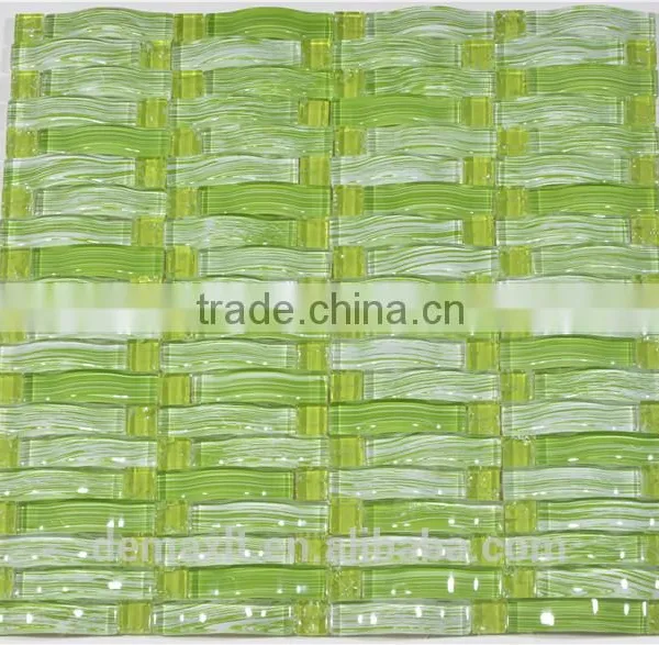 China Cheap Beautiful Glass Mosaic Patterns Emperador Light Mosaic Glass Mosaic