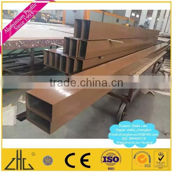 Wow!! Powder Coated Aluminium Pipe Tube , Aluminium Hollow Section for Tent Pole, Awning, Ceiling T Bone / Aluminum Pipe Factory photo-4
