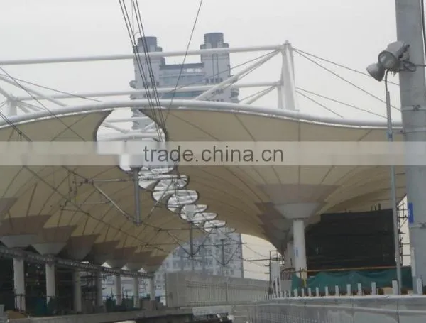 Public Building Railway Station Canopy for Rainwater Collection Roofing System in Shanghai
