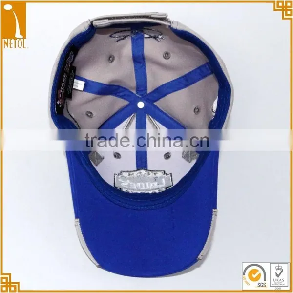 Promotional Men 6 Panel 100% Cotton Embroidered Custom Baseball Cap Wholasale photo-3