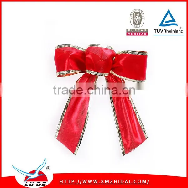2015 Colorful Large Ribbon Bows for Christmas Decoration/ Handmade Christmas Decoration Bows photo-4