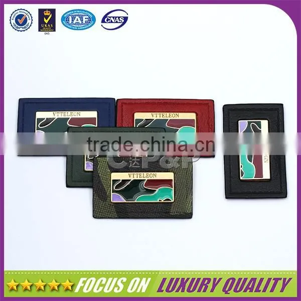 Cammouflage Metal Design up Garment Leather Label for Sport Clothing photo-3