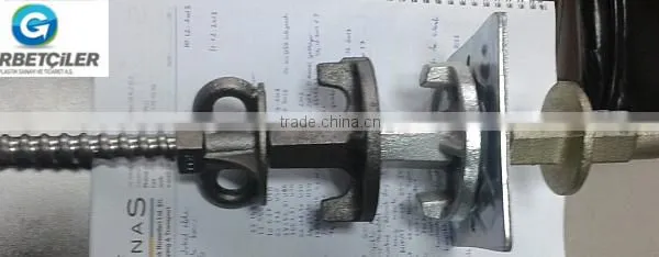 Tie rod anchor nut pipe cone