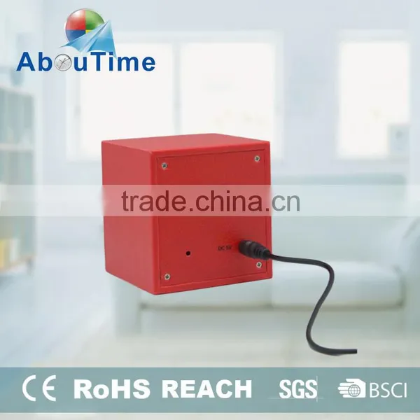 2016 Cheap Home Dedor Red Fashion LED Wooden Alarm Clock photo-2