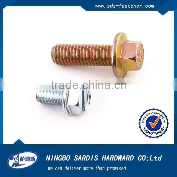Carbon Steel DIN6921 Hex Flange Head Machine Bolts With Serration photo-3