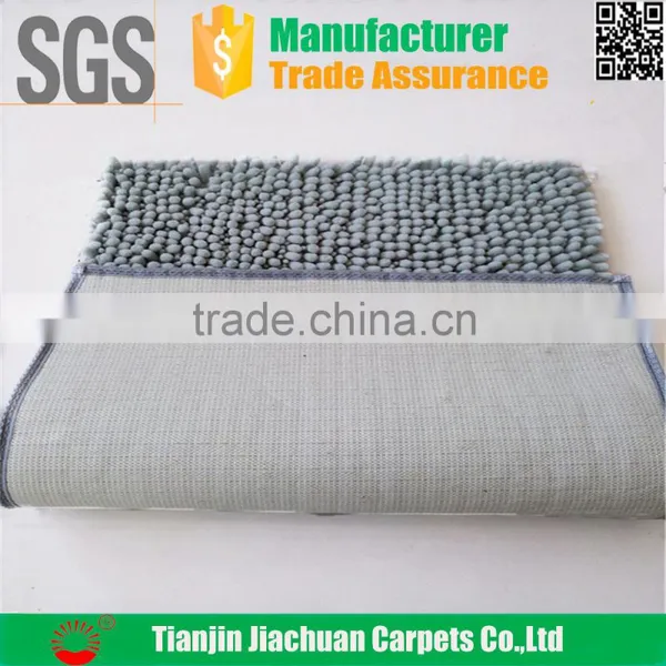 100% Polyester Microfiber Chenille and Had Woven Technics PVC Door Mat photo-3