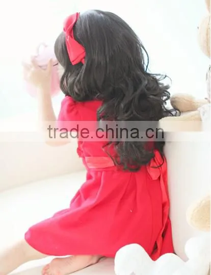 Wholesale Cheap Kids Synthetic Hair Wigs Sweety Little Girl Wavy Wigs With 2 Colors photo-5