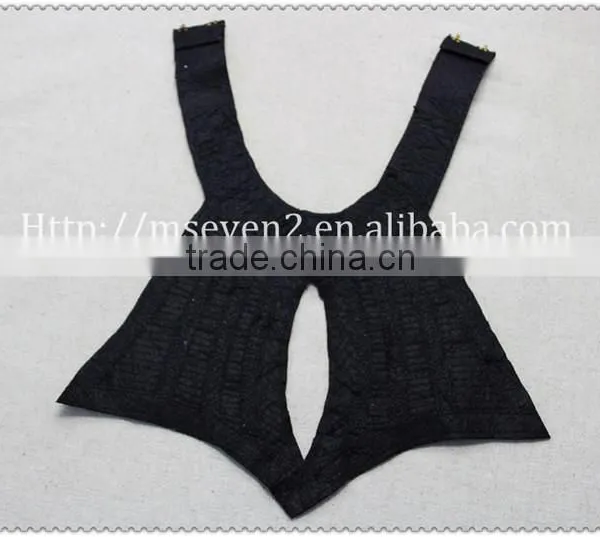 New Fashion Rhinestone Beaded Felt Fabric Collar, Chunky Bead Necklace for Garment photo-4
