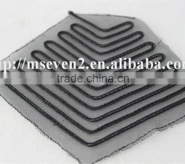 Hot Lace Embroidery Patch Trim in Black Color Shoulder Patches for Clothing photo-3