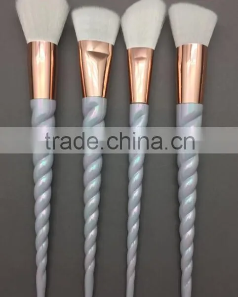 10PCS Makeup Brushes Gradient Color Spiral Handle Cosmetics Make up Tools photo-3
