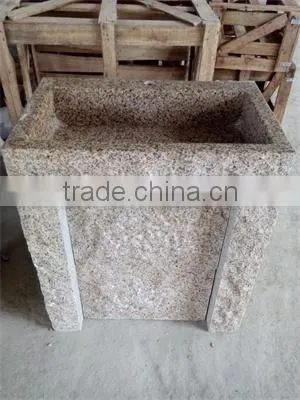 Peach Wooden Color Exellent Quality Marble Stone Bathroom Wash Basins photo-4