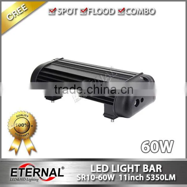 60W 11" Single Row High Power Truck Trailer Heavy Duty Machinery Equipments Outdoor Powersports Led Light Bar photo-3