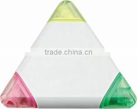 Triangle 3 Colors in 1 Highlighter for Promotion Triangle Shape Items Gifts Clear Highlighter Pen/triangle for Trampoline photo-4