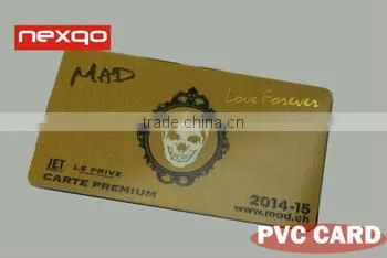CMYK Printed Gold Hot Foil Stamping Membership Card PVC VIP Card photo-2