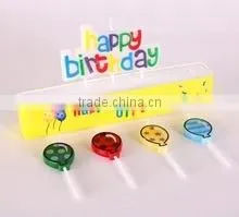 Happy Birthday, Holiday Candle, Letter Candles, Bougie, Colourful, Colored, a Set Send 4 Balloons Cake Candle photo-5