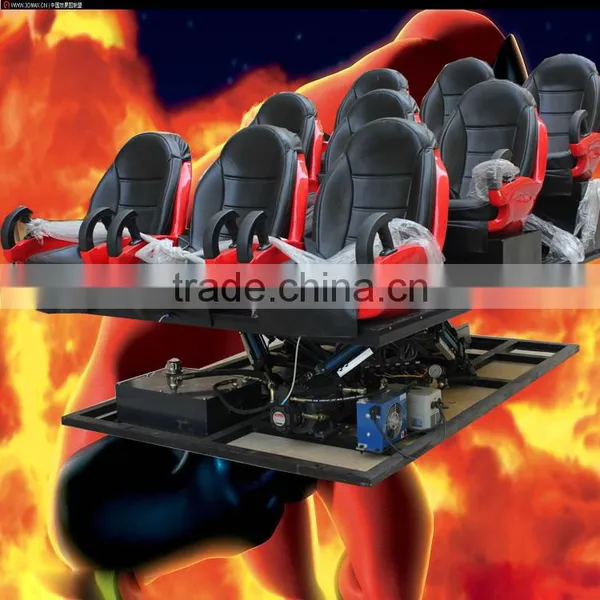 Interactive Attractions Full Motion Chair 4d Cinema With Full Effects for Amusement Park