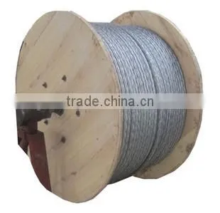 Galvanized Steel Anti Twist Braid Rope / Wire Rope for Transmission Line Stringing photo-3