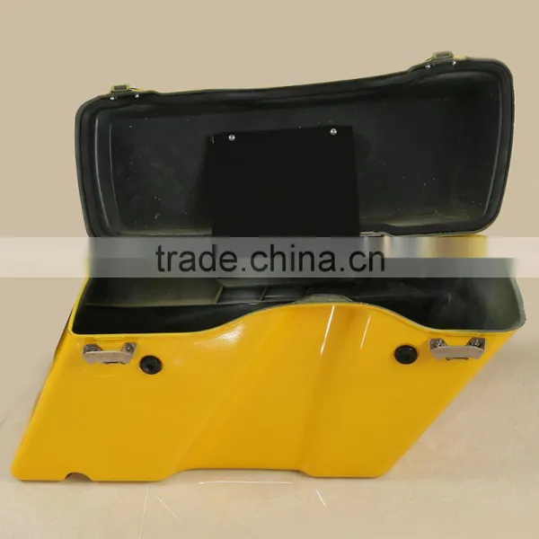 Vivid Yellow Saddlebags & Keys For Touring Road Glide King 1994-2013 12 photo-4