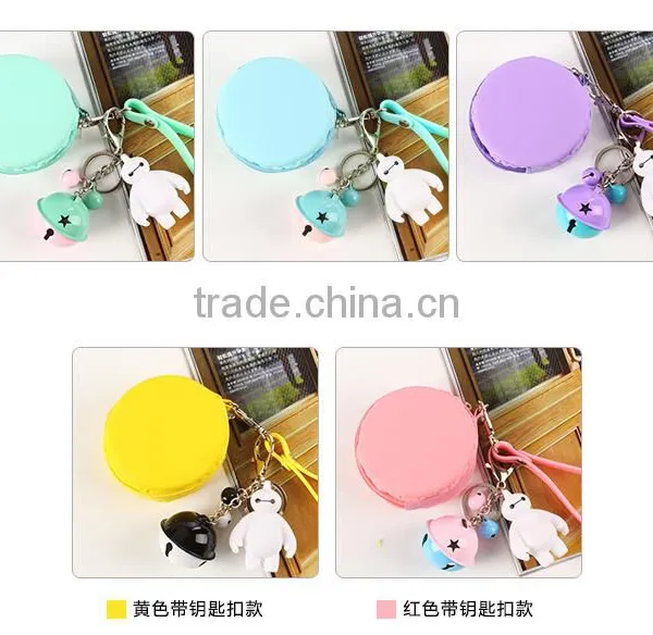 Macarons Mini Zipper Coin Purse Silicone Jelly Coin Purse photo-6