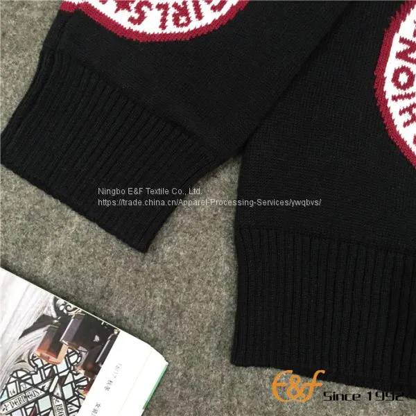 Double Layer 3-color Jacquard Sweater photo-4