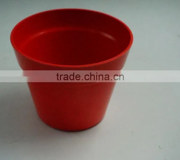 Enviromental Friendly Bamboo Fiber Flower Pot Seeding Pot photo-2