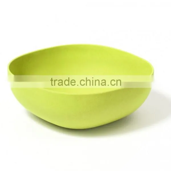 Green ,Eco Friendly, Durable, Nontoxic Bamboo Fiber Composite Salad Bowl photo-2