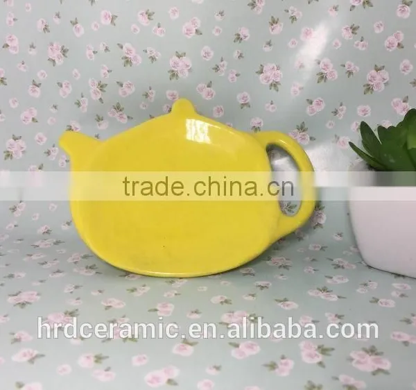 Made in China Stocked Dinnerware Yellow Ceramic Dish photo-4