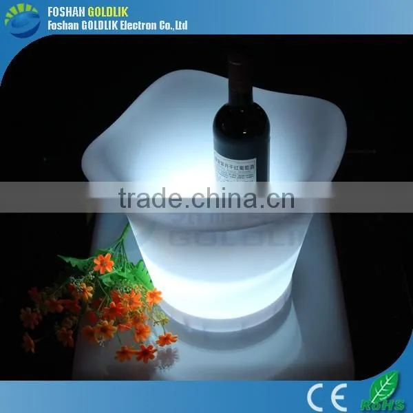 PE Plastic 16 Color Changing Rechargeable Bar LED Ice Bucket For Beer photo-4