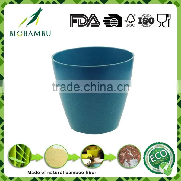 High Quality Factory Price Custom Bamboo Fiber Indoor&Outdoor Flower Pots photo-3