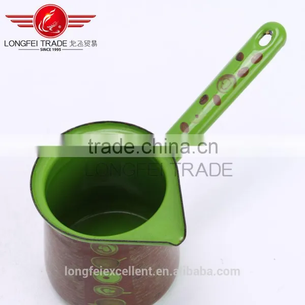 2016 Best Selling Hot Desing Useful Enamelmilk Pot/enamel Boiling Pot/ Enamel Coffee Pot photo-5