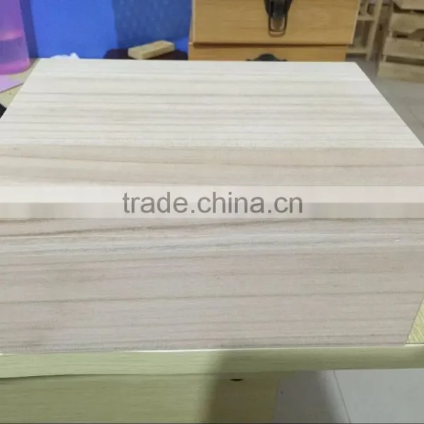 Wooden Natural Jewelry Gift Packaging Box Witjh Mirror photo-4