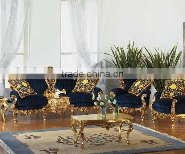 Luxurious Elegant Rococo Designed Carving White and Golden Tufted Crown Bed With Nightstand and Dressing Table BF12-05254f photo-5