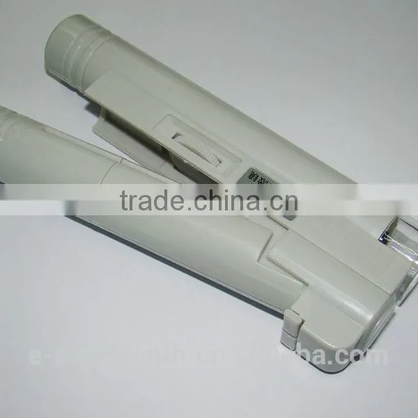 New 40x 80x 100x Pocket Microscope With LED Light Source and Reading Illuminant Magnifier photo-3
