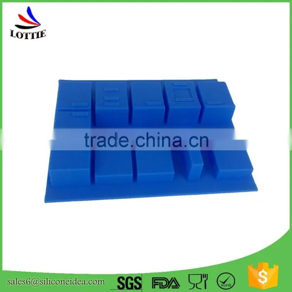 China Manufacturers Food Grade Rectangle Multi-cavity Silicone Ice Cube Tray photo-2