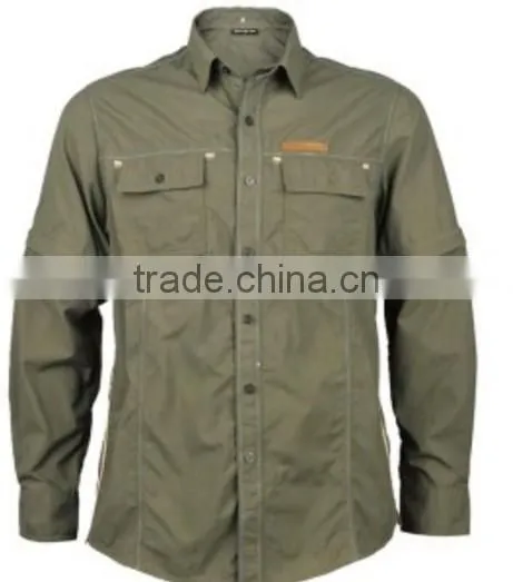 Quick-drying Removable Sleeve Shirt / Outdoor Casual Shirt / Fishing Shirt Sunscreen