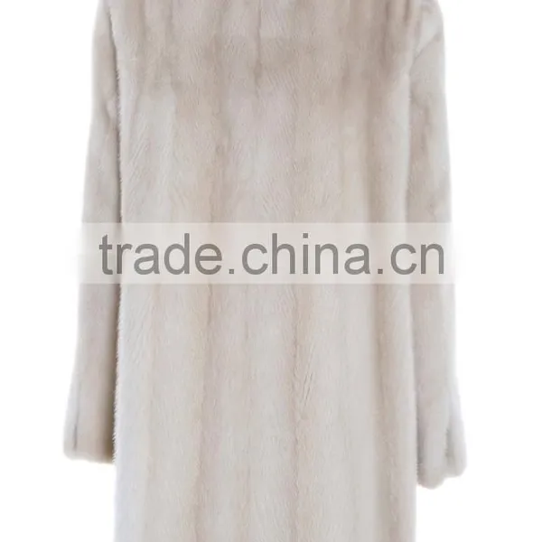2016 Winter Women Keep Warm Noble Natural Mink Fur Coat photo-2