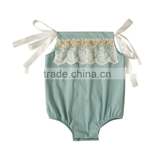 Comfortable Baby Romper Summer New Design Baby Girl Boutique Lace Romper Cute Infant and Toddler Clothing photo-2