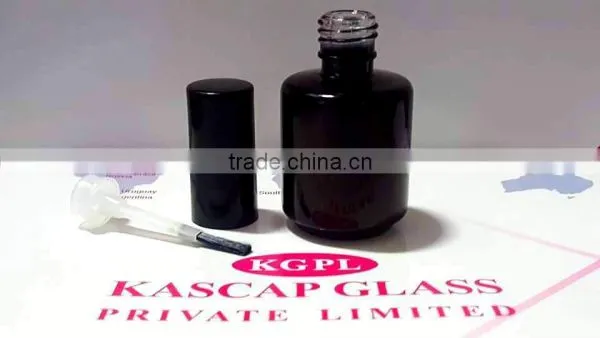 Coated Bottles for Gel Polish ,Printed,Frosted Bottle Sets With Cap and Brush photo-3