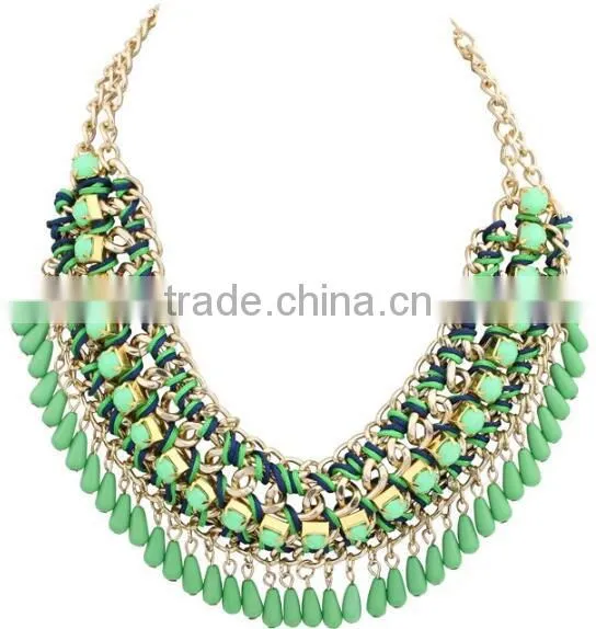 Zm33249a Latest Vintage Bohemian Jewelry Accessory Wholesale China Gold Plated Choker Necklace photo-3